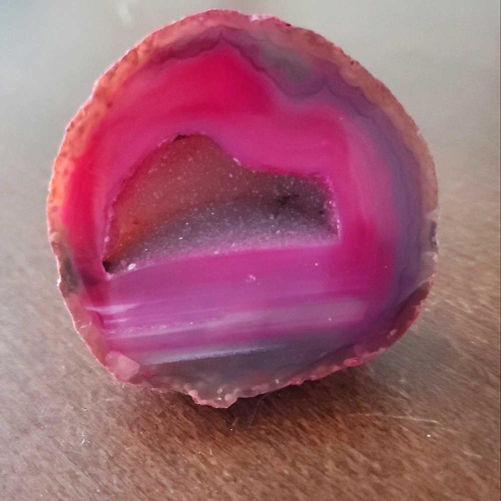 Pink Brazilian Agate Geode